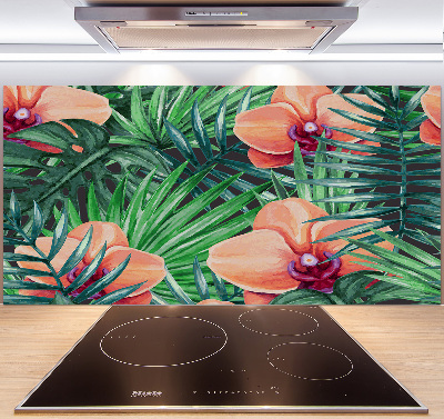 Cooker splashback Orchid