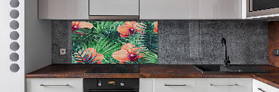 Cooker splashback Orchid