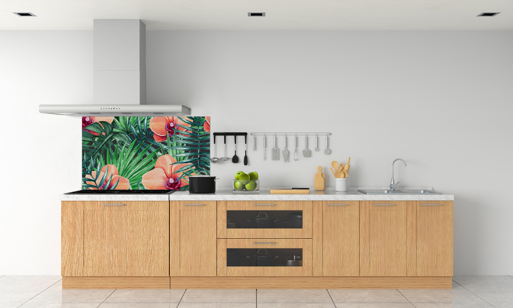 Cooker splashback Orchid