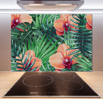 Cooker splashback Orchid