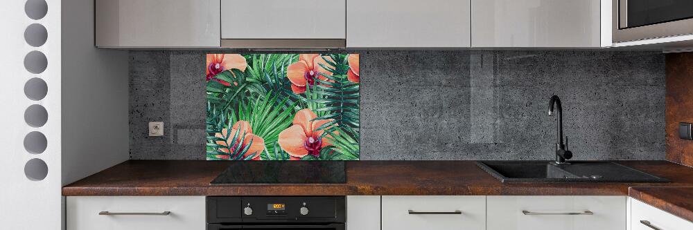 Cooker splashback Orchid