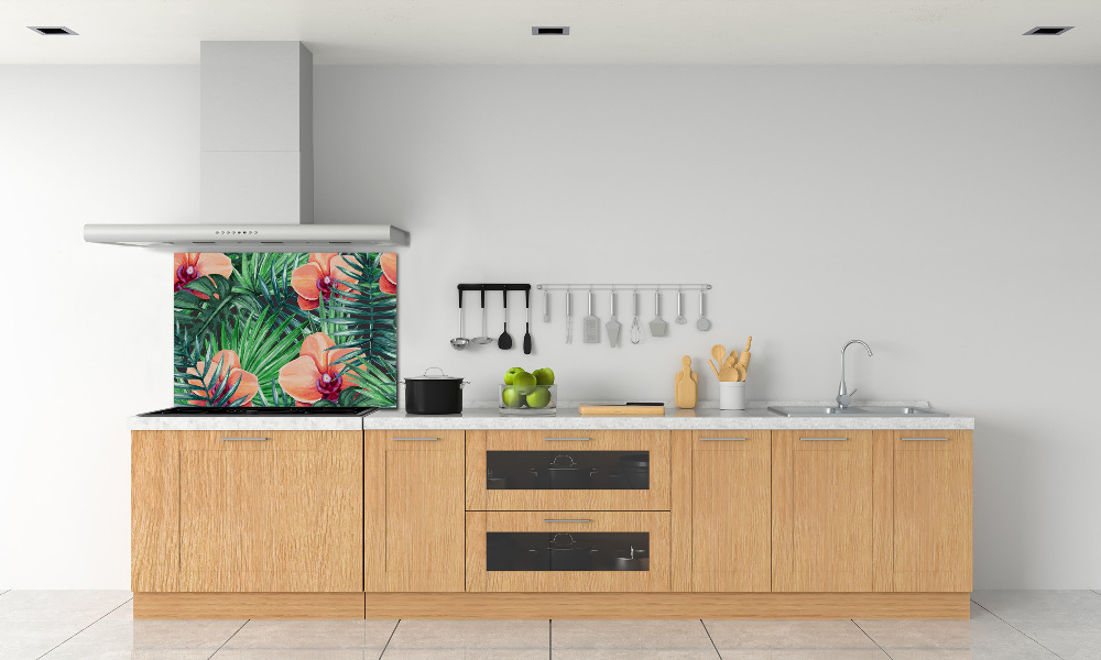 Cooker splashback Orchid