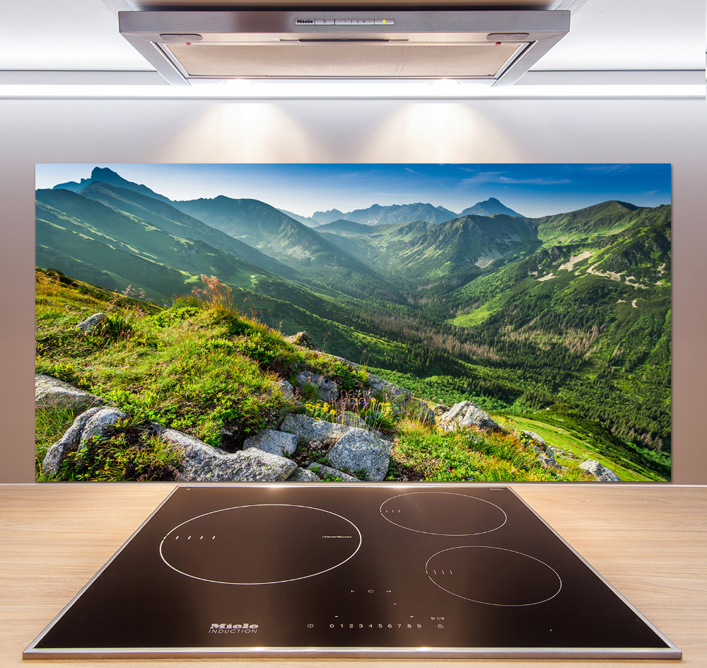 Glass splashback Dawn in the Tatra Mountains