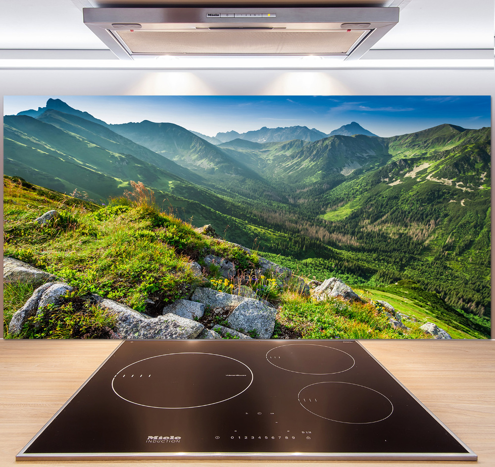 Glass splashback Dawn in the Tatra Mountains