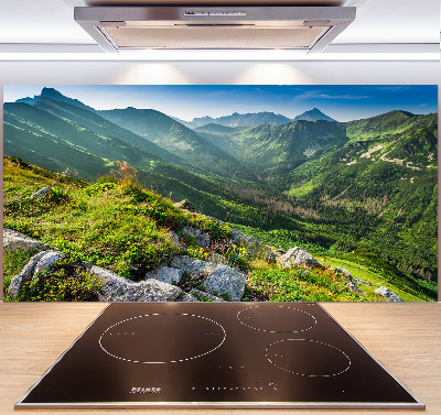 Glass splashback Dawn in the Tatra Mountains