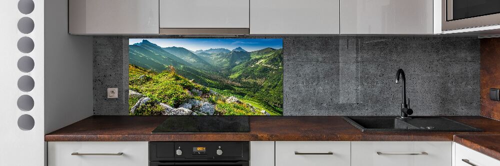 Glass splashback Dawn in the Tatra Mountains