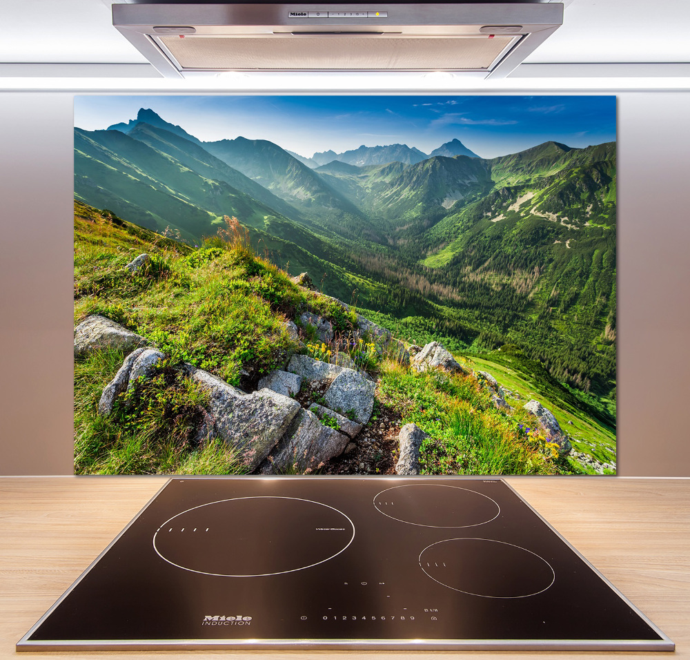 Glass splashback Dawn in the Tatra Mountains