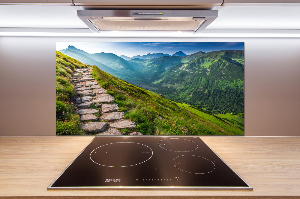 Kitchen splashback Path in the Tatra Mountains