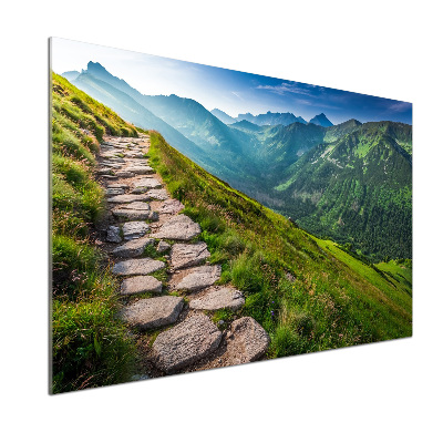 Kitchen splashback Path in the Tatra Mountains