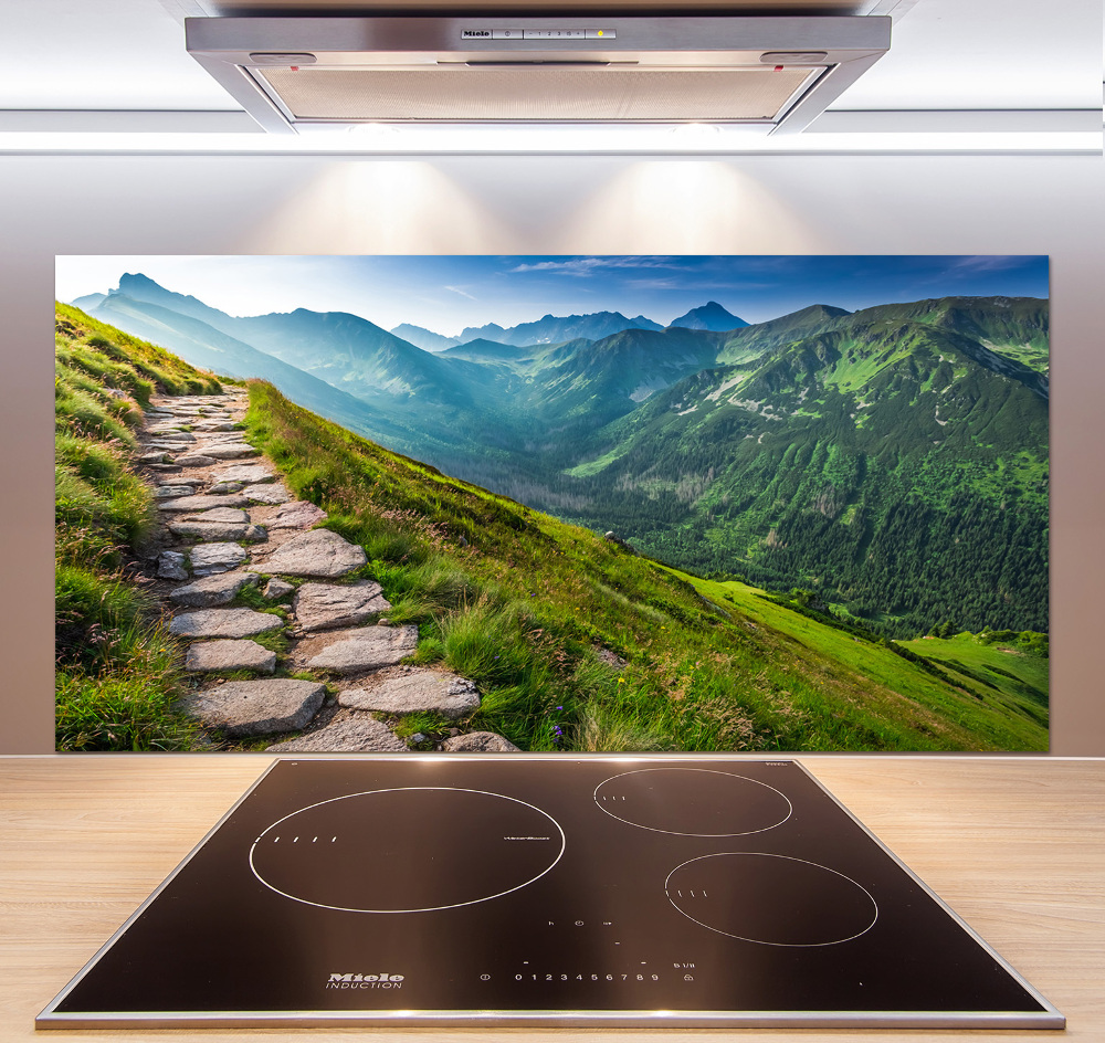 Kitchen splashback Path in the Tatra Mountains