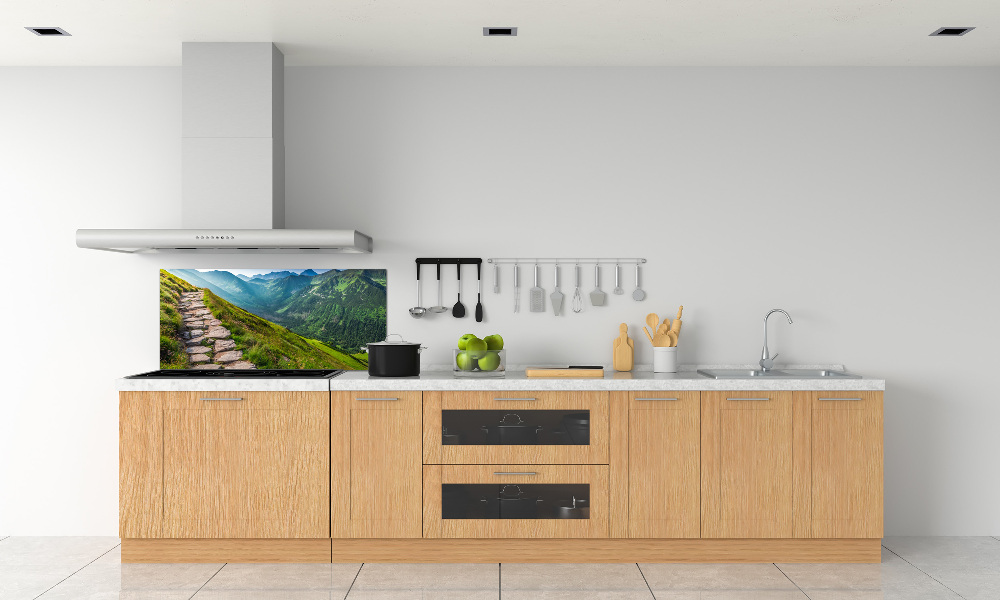 Kitchen splashback Path in the Tatra Mountains