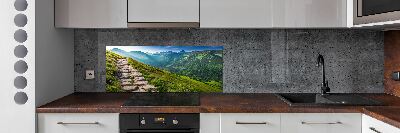 Kitchen splashback Path in the Tatra Mountains