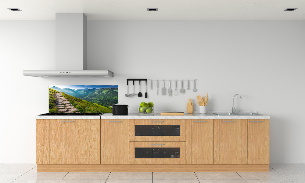 Kitchen splashback Path in the Tatra Mountains