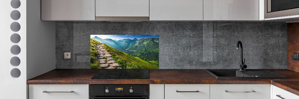 Kitchen splashback Path in the Tatra Mountains