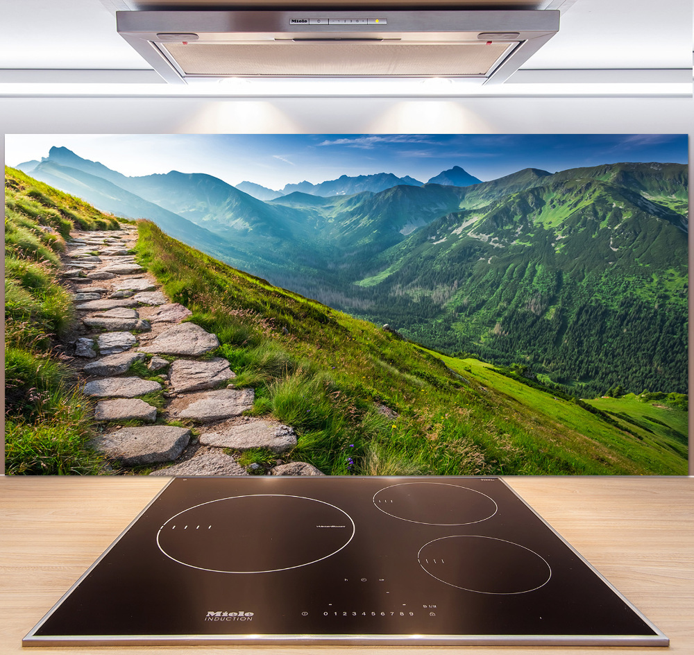 Kitchen splashback Path in the Tatra Mountains