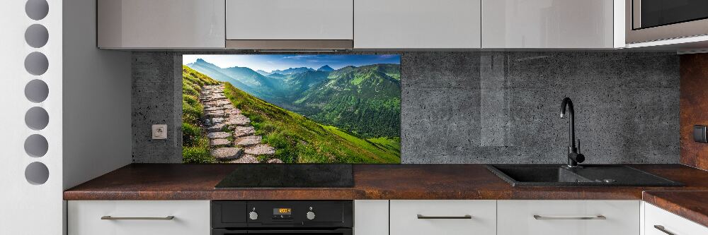 Kitchen splashback Path in the Tatra Mountains