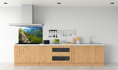 Kitchen splashback Path in the Tatra Mountains