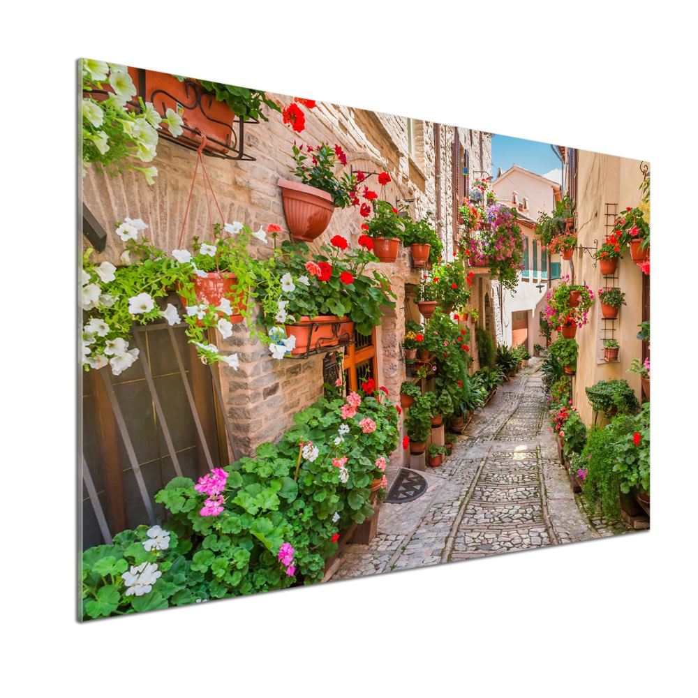 Kitchen splashback panel Italian streets