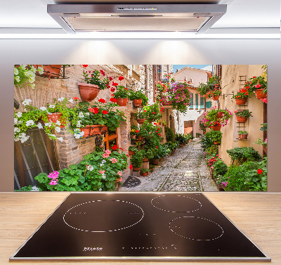 Kitchen splashback panel Italian streets