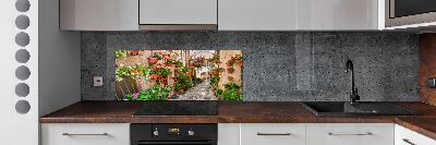 Kitchen splashback panel Italian streets