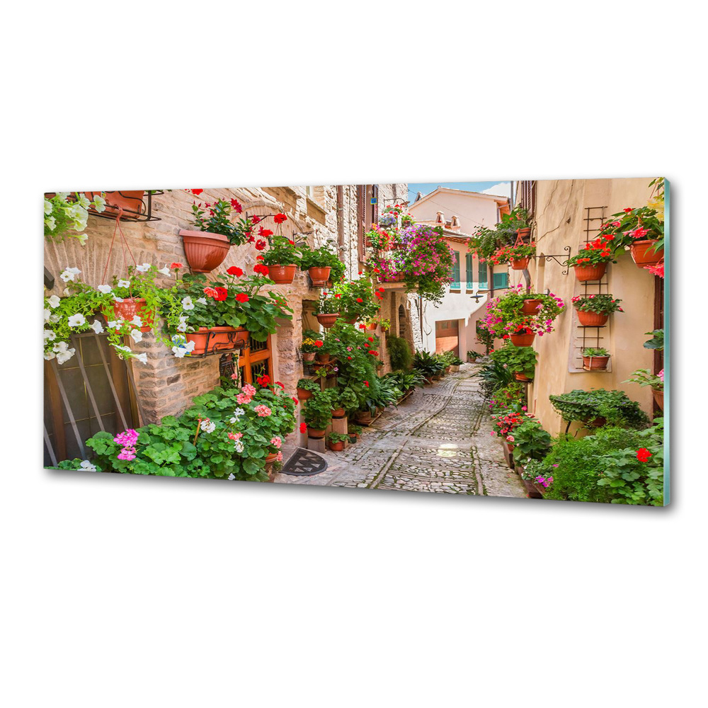 Kitchen splashback panel Italian streets