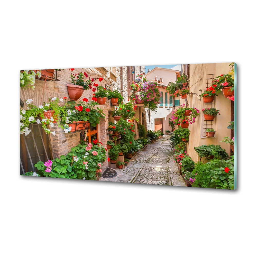 Kitchen splashback panel Italian streets