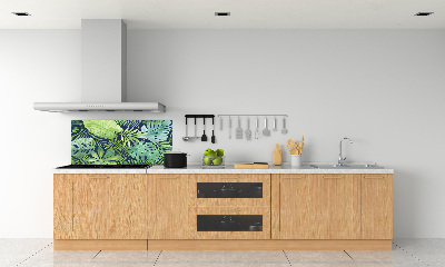 Cooker splashback Tropical leaves