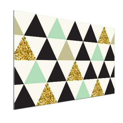 Kitchen splashback Colorful triangles