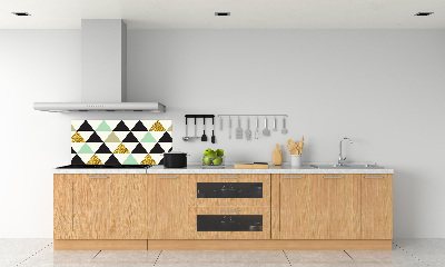 Kitchen splashback Colorful triangles