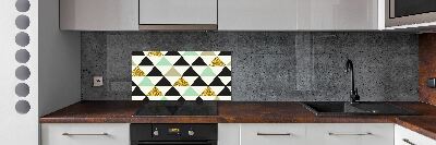 Kitchen splashback Colorful triangles