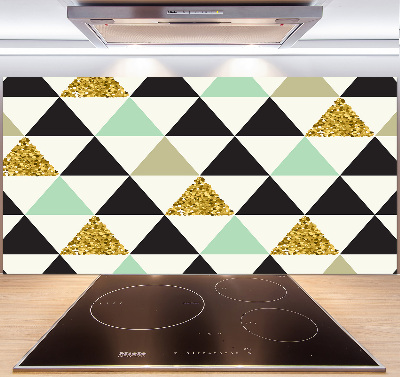 Kitchen splashback Colorful triangles