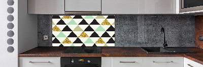 Kitchen splashback Colorful triangles