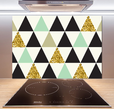 Kitchen splashback Colorful triangles