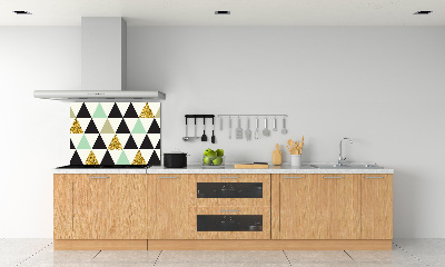 Kitchen splashback Colorful triangles