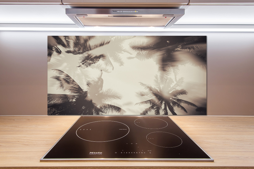 Kitchen splashback Palm trees