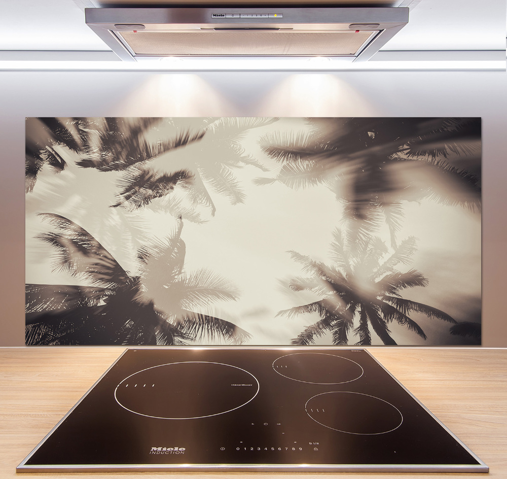 Kitchen splashback Palm trees