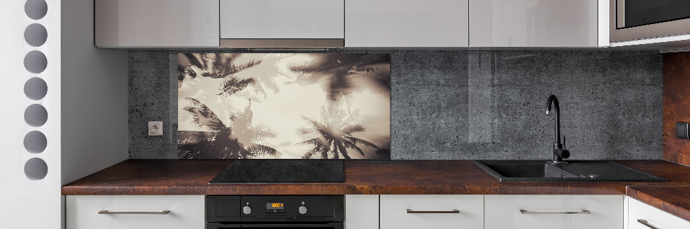 Kitchen splashback Palm trees