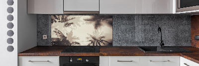 Kitchen splashback Palm trees