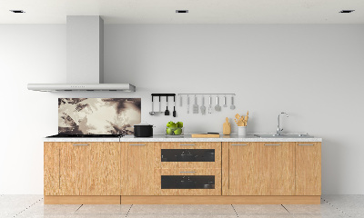 Kitchen splashback Palm trees