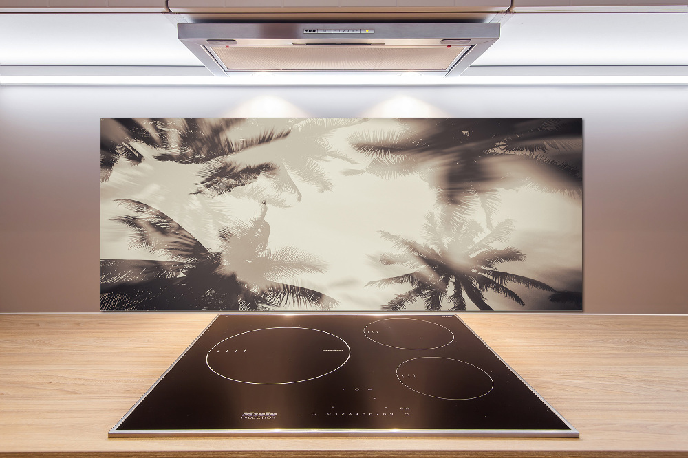 Kitchen splashback Palm trees