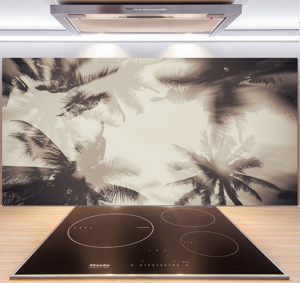 Kitchen splashback Palm trees