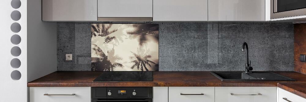 Kitchen splashback Palm trees