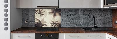 Kitchen splashback Palm trees