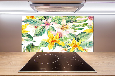 Cooker splashback Orchid