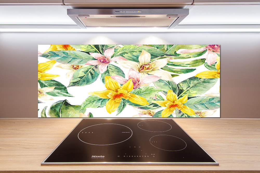 Cooker splashback Orchid