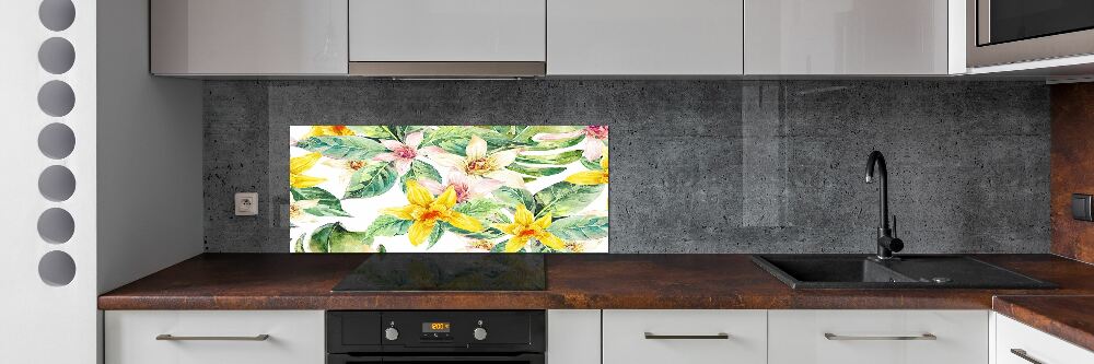 Cooker splashback Orchid