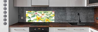 Cooker splashback Orchid