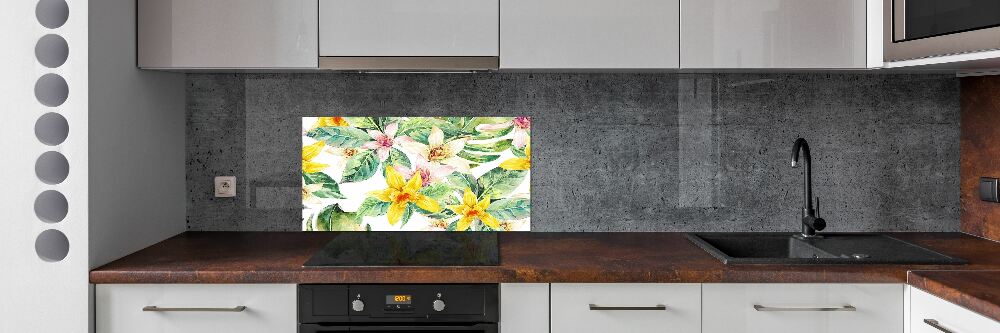 Cooker splashback Orchid