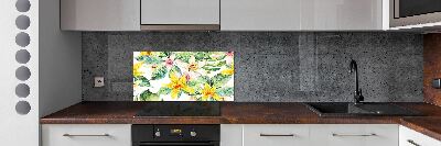 Cooker splashback Orchid