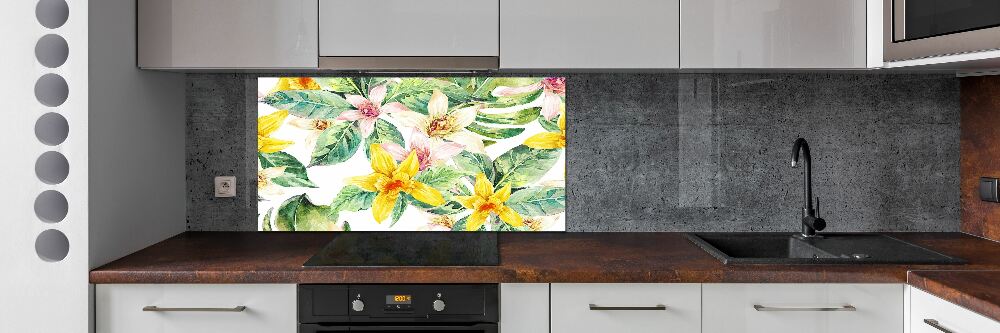 Cooker splashback Orchid